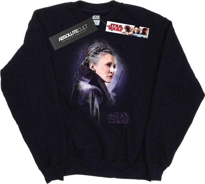 Actual product image Star Wars Mens The Last Jedi Leia Brushed Sweatshirt (S)