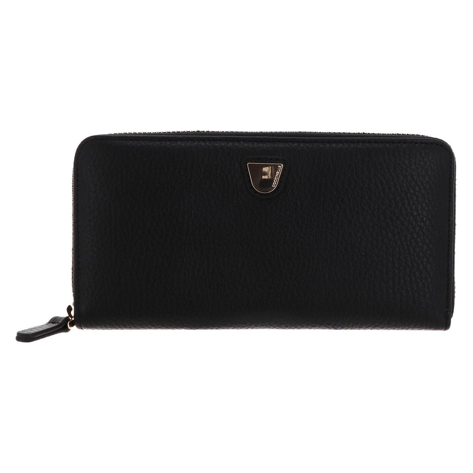Coccinelle, Damen, Portemonnaie, Lucilla Zip Around Wallet, Schwarz