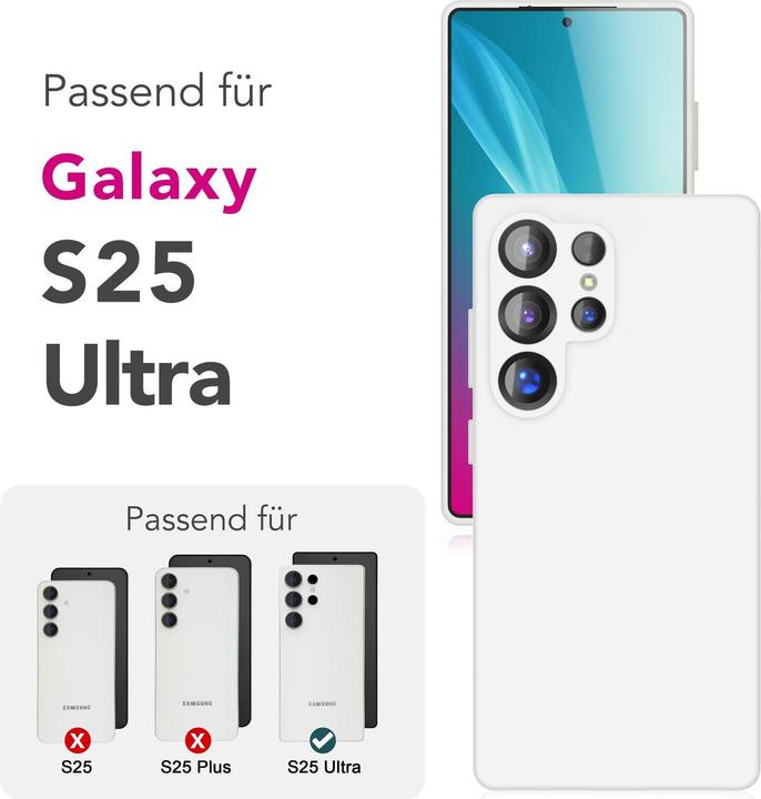 Produktbild Nalia Phoenix - Abwischbare Flüssigsilikon Hülle - Easy Clean Liquid Silicone Cover (Samsung Galaxy S25 Ultra)