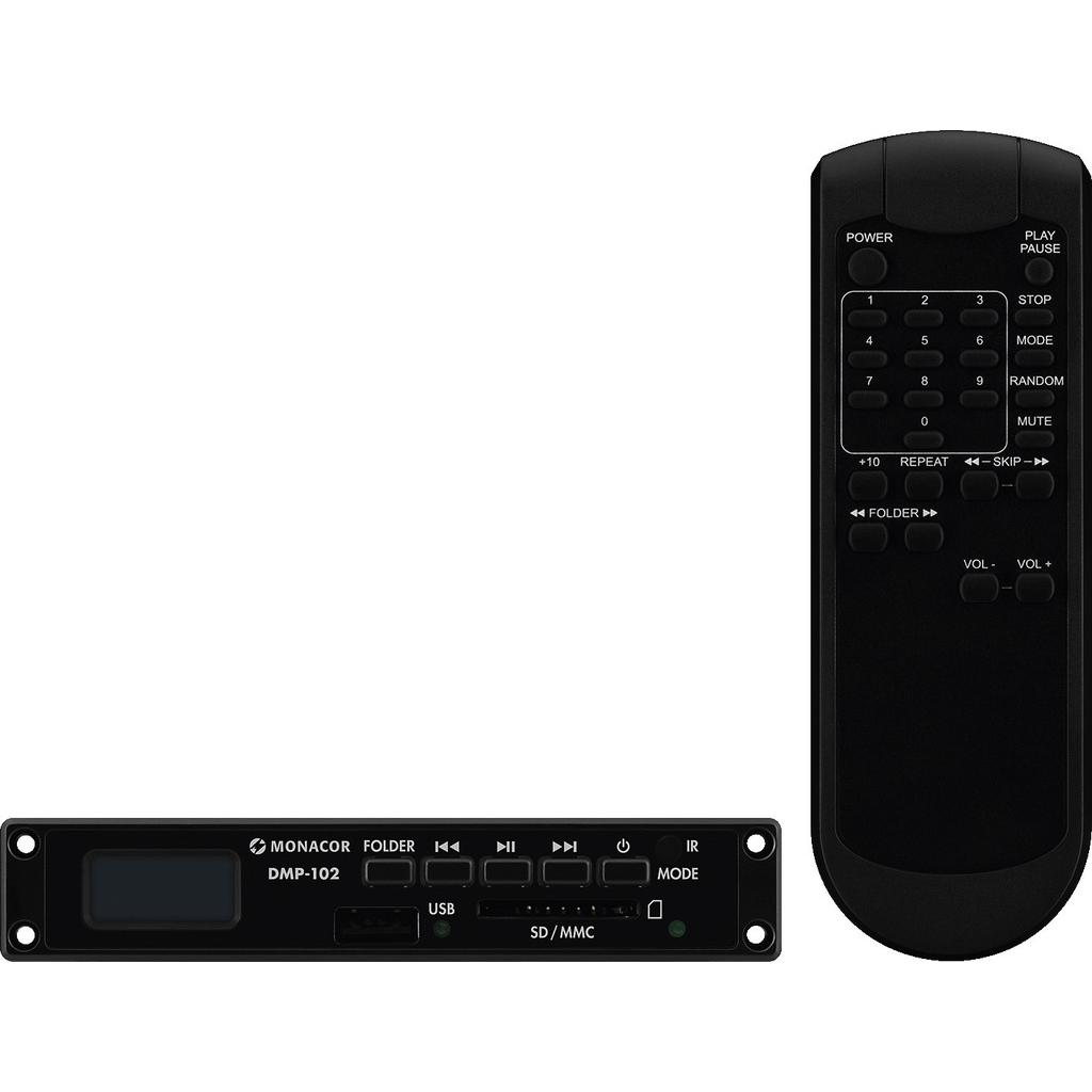 Monacor DMP102 MP3Player Einbaumodul (177090)