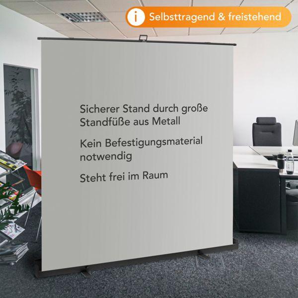 Produktbild Walimex pro Roll-up Panel Hintergrund grau 210x220 (210 cm, 226 cm)