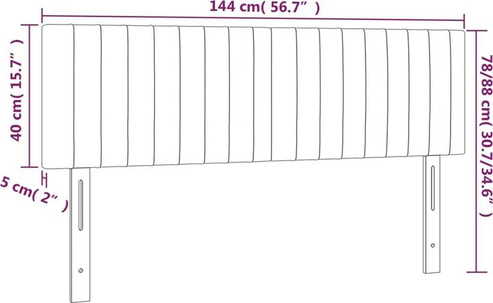 Image du produit vidaXL Laureen (144 x 5 x 88 cm)