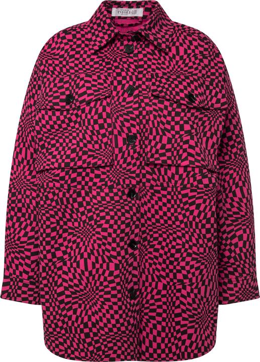 Produktbild Studio Untold Hemdjacke, oversized, Karo, Hemdkragen, Langarm (54)