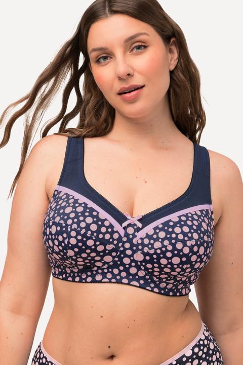 Image du produit Ulla Popken Soutien-gorge de maintien, sans armatures. Imprimé à pois. Bonnet C-H. (90 C)