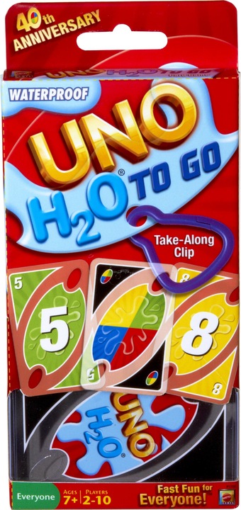 Actual product image Mattel Games Uno H2O To Go Card Game (German)