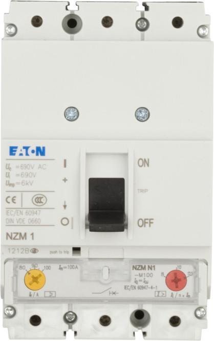 Produktbild Eaton Leistungsschalter 3-polig 100A