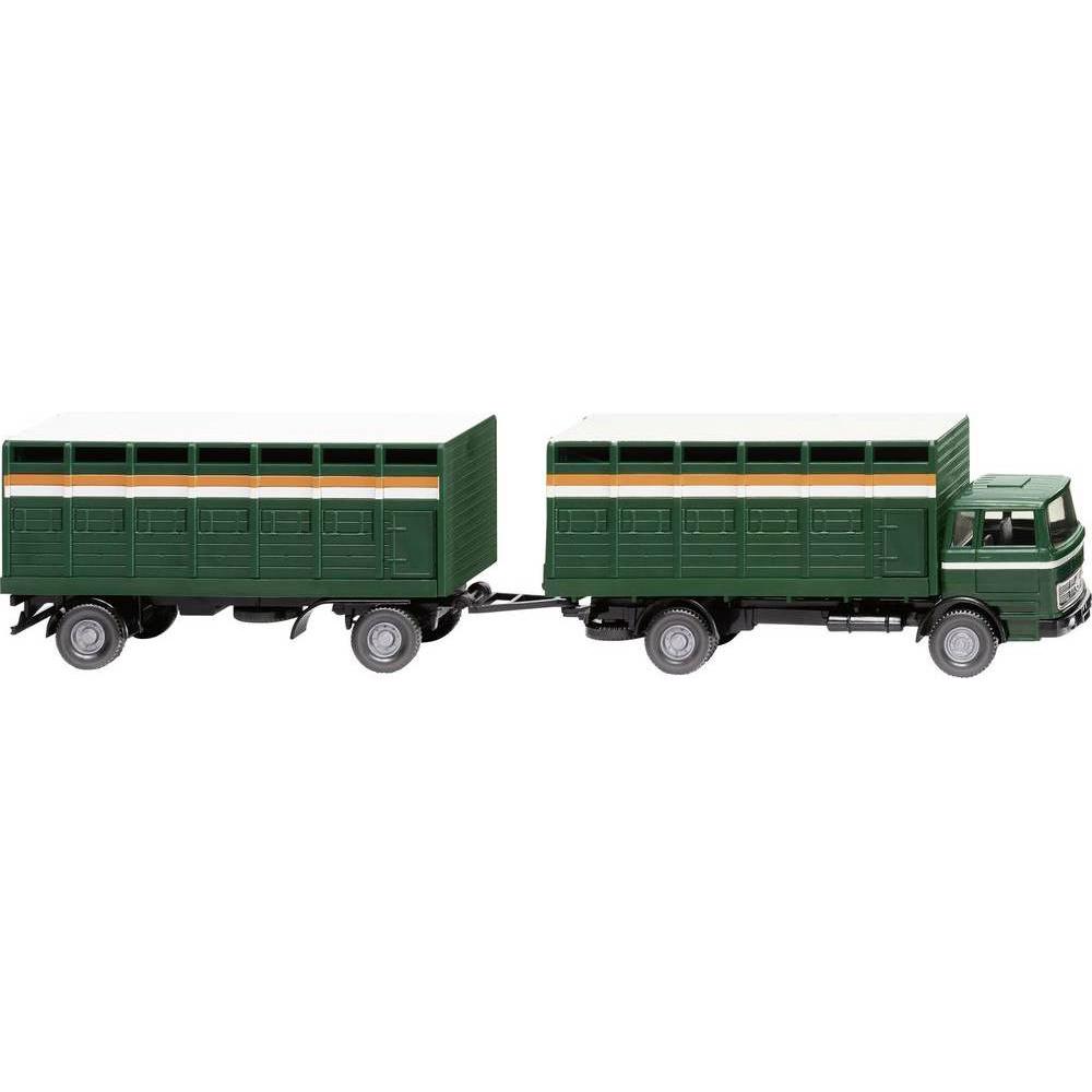Wiking H0 Viehtransporthängerzug (MB)