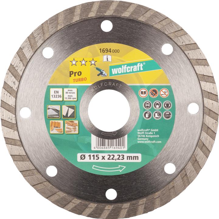 Produktbild wolfcraft 1 Diamant-Trennsch. Pro Turbo ø115mm