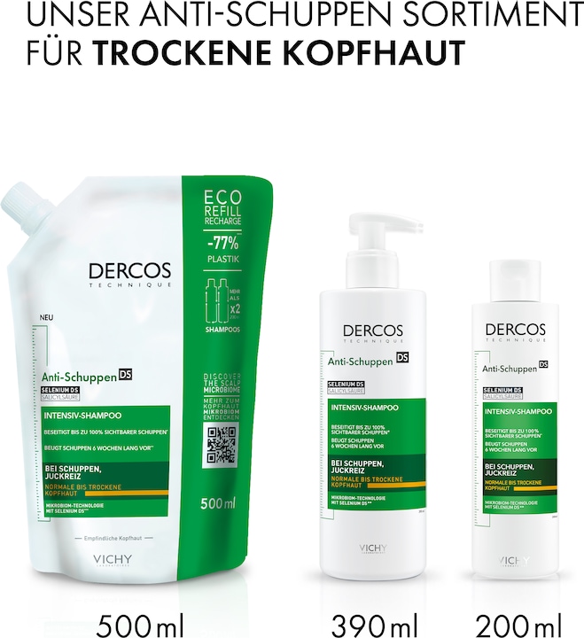 Image du produit Vichy Dercos Anti-Schuppen Shampoo trockene Kopfhaut (200 ml, Shampoing liquide)