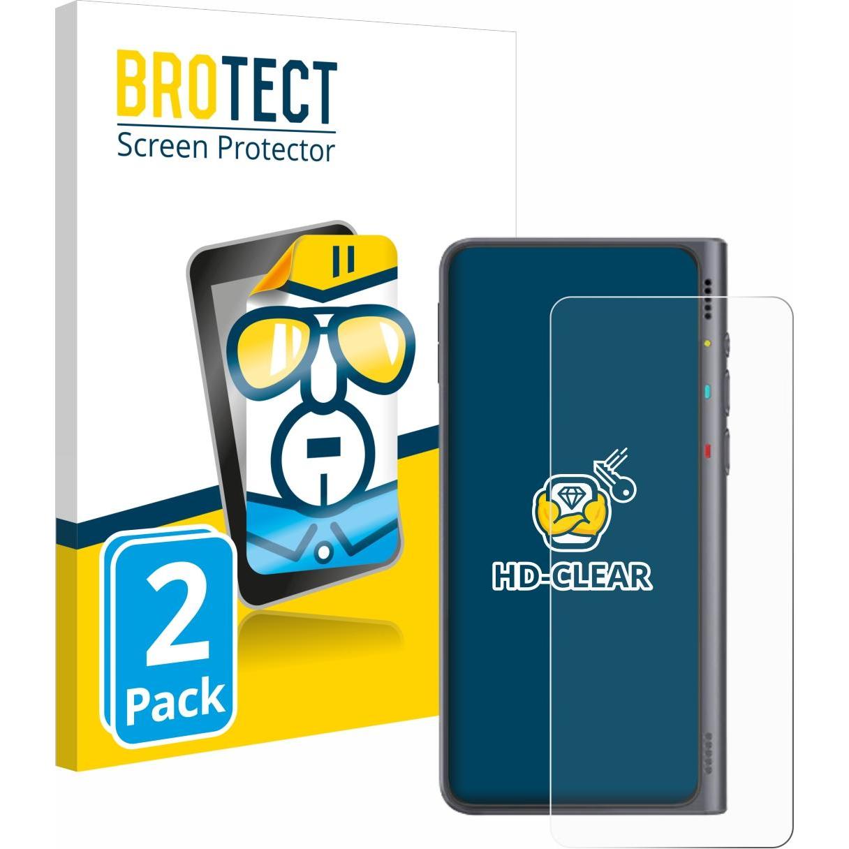 BROTECT Schutzfolie Displayschutz Klar, Smartwatch Schutzfolie, Transparent