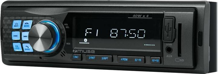 Muse M-195 Car Radio with Bluetooth, 4 x 40 W