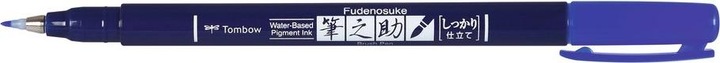 Actual product image Tombow Fudenosuke (Blue, 1 x)