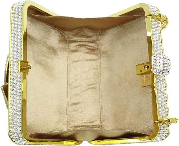 Actual product image Sanetti Inspirations Clutches with Unique Brooch Designs on Front Panel