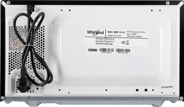 Actual product image Whirlpool MWP 101 B Worktop Solo Microwave (EU plug, 20 l)