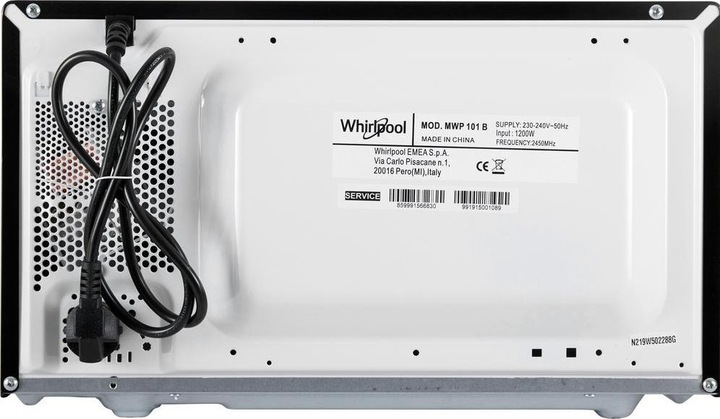 Produktbild Whirlpool MWP 101 B Arbeitsplatte Solo-Mikrowelle (EU-Stecker, 20 l)