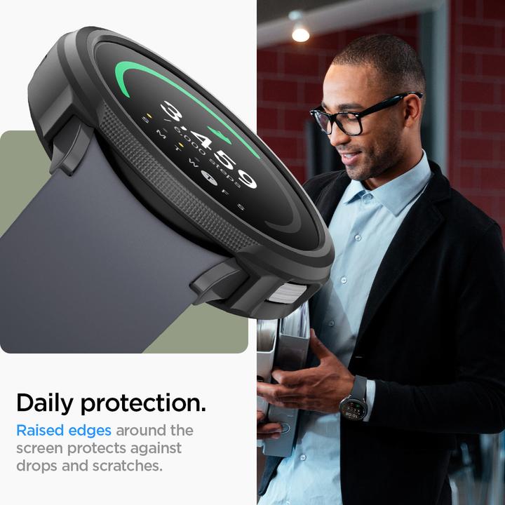 Actual product image Spigen Liquid Air Samsung Galaxy Watch 6 40 mm czarny/matte black ACS06393