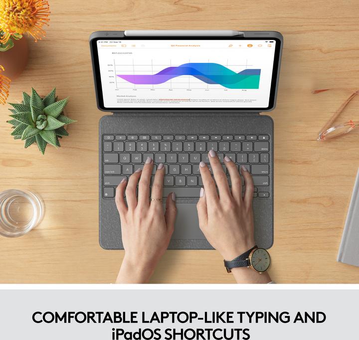 Produktbild Logitech Combo Touch (Eng. Int., iPad Pro 12.9 2021 (5. Gen))