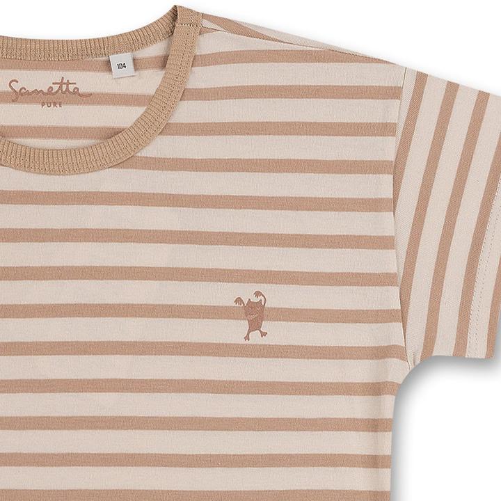 Produktbild Sanetta Unisex T Shirt Beige Ringel (68)