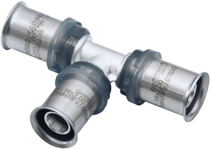 Produktbild Multitubo G2 Metall-Press-T-Stück 25 x 25 x 25, Messing verzinnt (Pressverbindung)