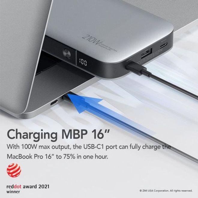 Produktbild ZMI Powerpack 25000 mAh, 210 W Powerbank (QB826G) (25000 mAh, 100 W, 92.50 Wh)
