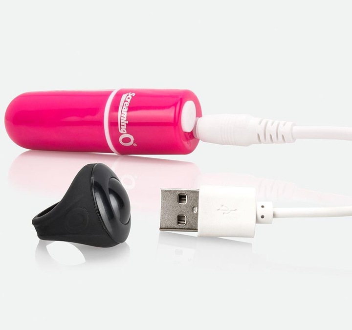 Actual product image Screaming O Charged Vooom Remote Control Bullet - Pink