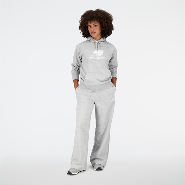 Immagine prodotto New Balance W Essentials - Felpa con cappuccio con logo impilato (S)