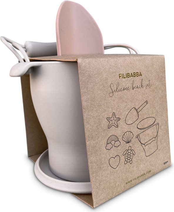 Immagine prodotto Filibabba Set da spiaggia in silicone - Rosa