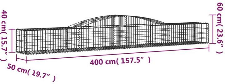 Produktbild vidaXL Gabionenkorb