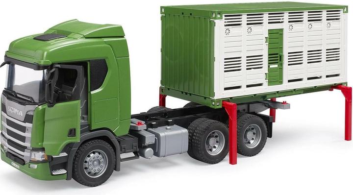 Image du produit Bruder Scania Super 560R Camion de transport d'animaux avec 1 bovin