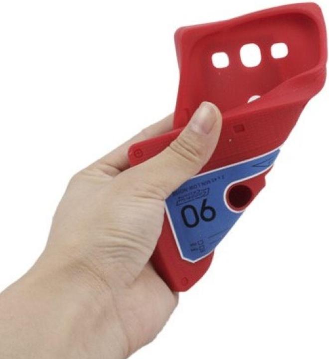 Produktbild König Design Silikon Hülle Kassette für Handy Samsung I9300 Galaxy S3 Rot (Samsung Galaxy S3 Neo, Samsung Galaxy S3)