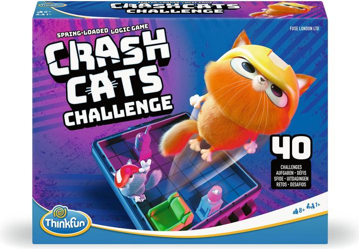 Image du produit Ravensburger ThinkFun Crash Cats Challenge - Logikspiel ab 8 Jahre (Italien, Néerlandais, Espagnol, Portugais, Anglais, Allemand, Français)