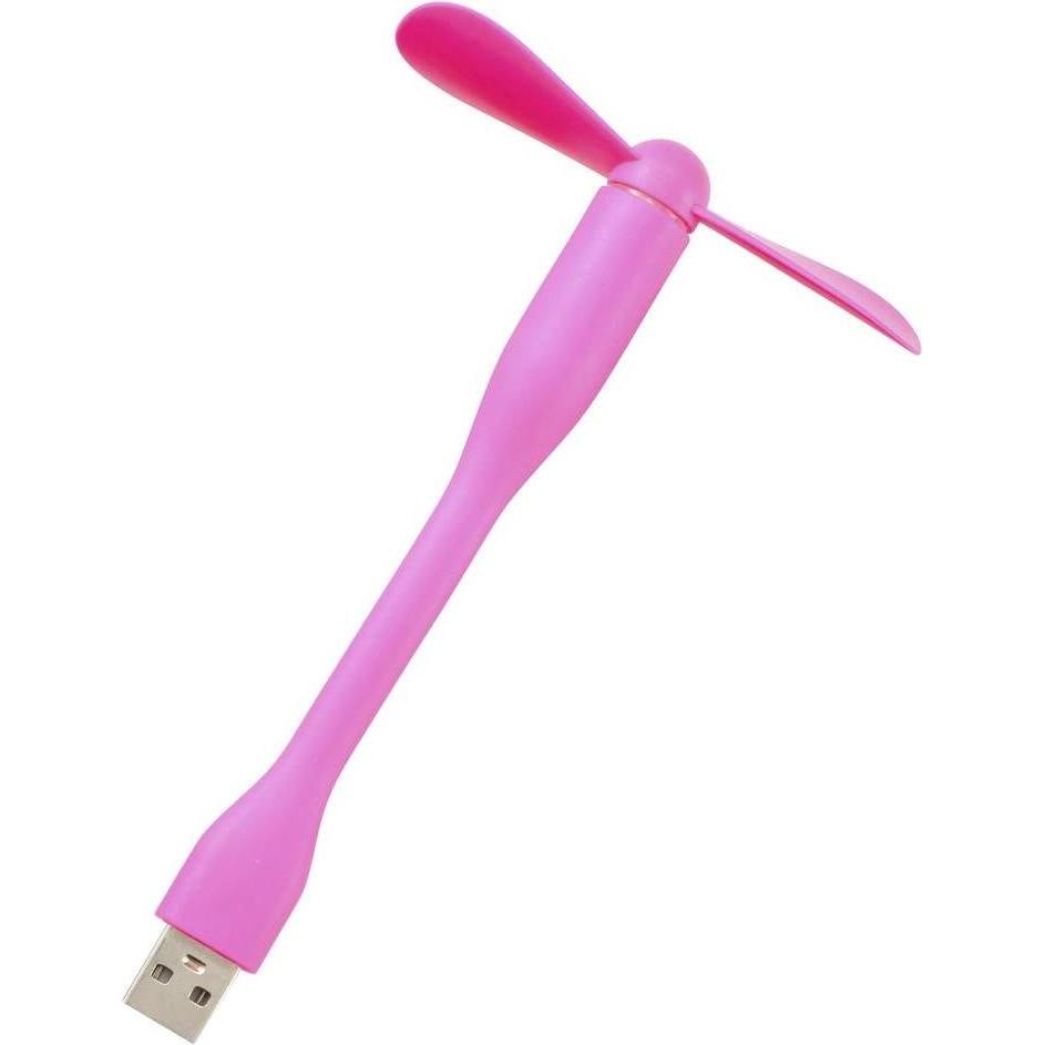 Thumbnail - Renkforce RF-USBF-101-PK USB-Ventilator Schwenkbar (B x H x T) 85 x 141 x 21 m, Ventilator, Pink
