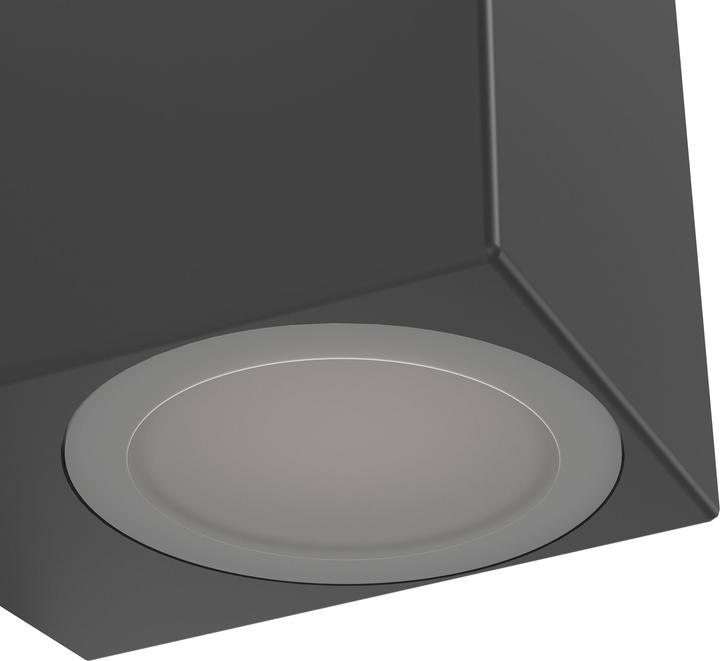 Produktbild EGLO 900276 JABAGA LED Aussen-Wand-/Deckenleuchte 2x4,6W Schwarz IP44 (GU10, IP44)