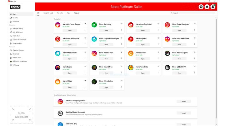 Image du produit Nero Platine (1 Utilisateur, Illimité)