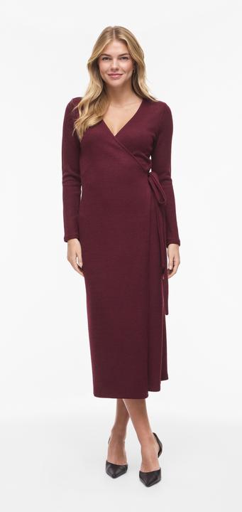 Produktbild Vila VIRAFFI Midi Kleid mit V-Ausschnitt (L)