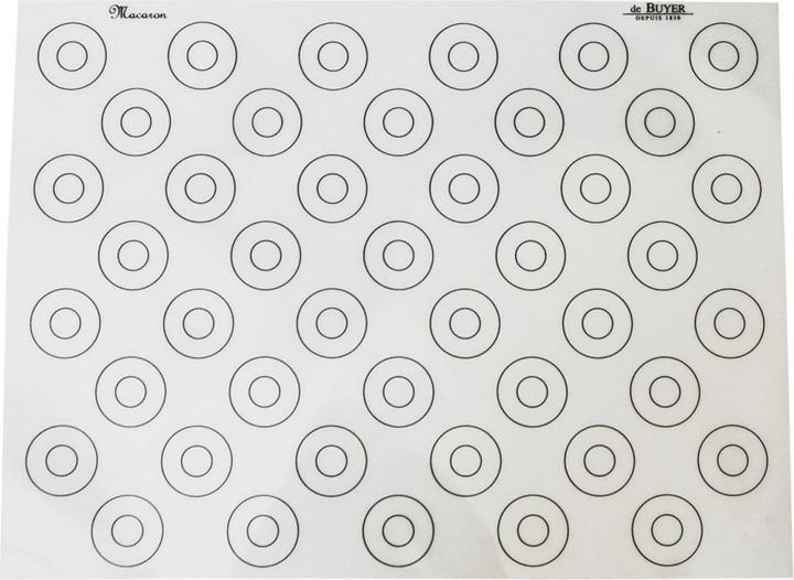 de Buyer Silicone baking mat with 44 markings for macaroons (30 x 40 cm)
