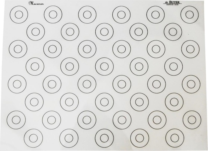 Produktbild de Buyer Silikonbackmatte mit 44 Markierungen für Makronen (30 x 40 cm)
