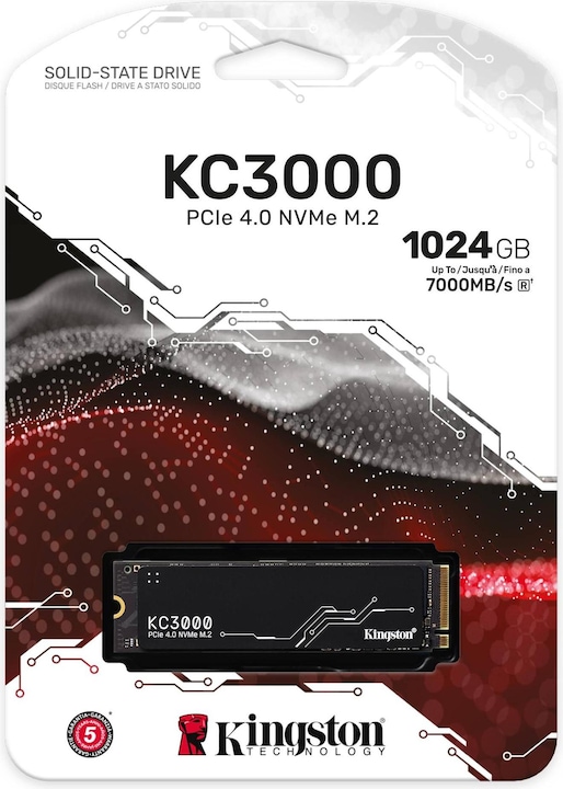 Produktbild Kingston KC3000 (1024 GB, M.2 2280)