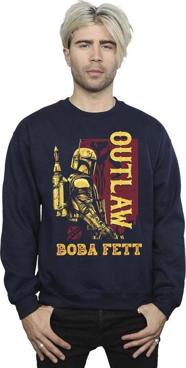 Actual product image Star Wars Mens The Book Of Boba Fett Distressed Outlaw Sweatshirt (5XL)
