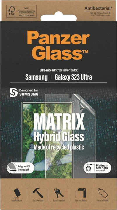 Actual product image PanzerGlass Ultra-Wide Fit (1 Piece, Samsung Galaxy S23 Ultra)