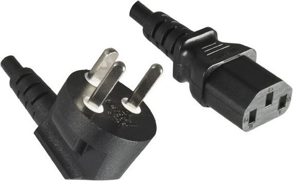 Dinic CB-N-DK-3M Câble d'alimentation Fiche secteur type K Coupleur C13 (3 m)