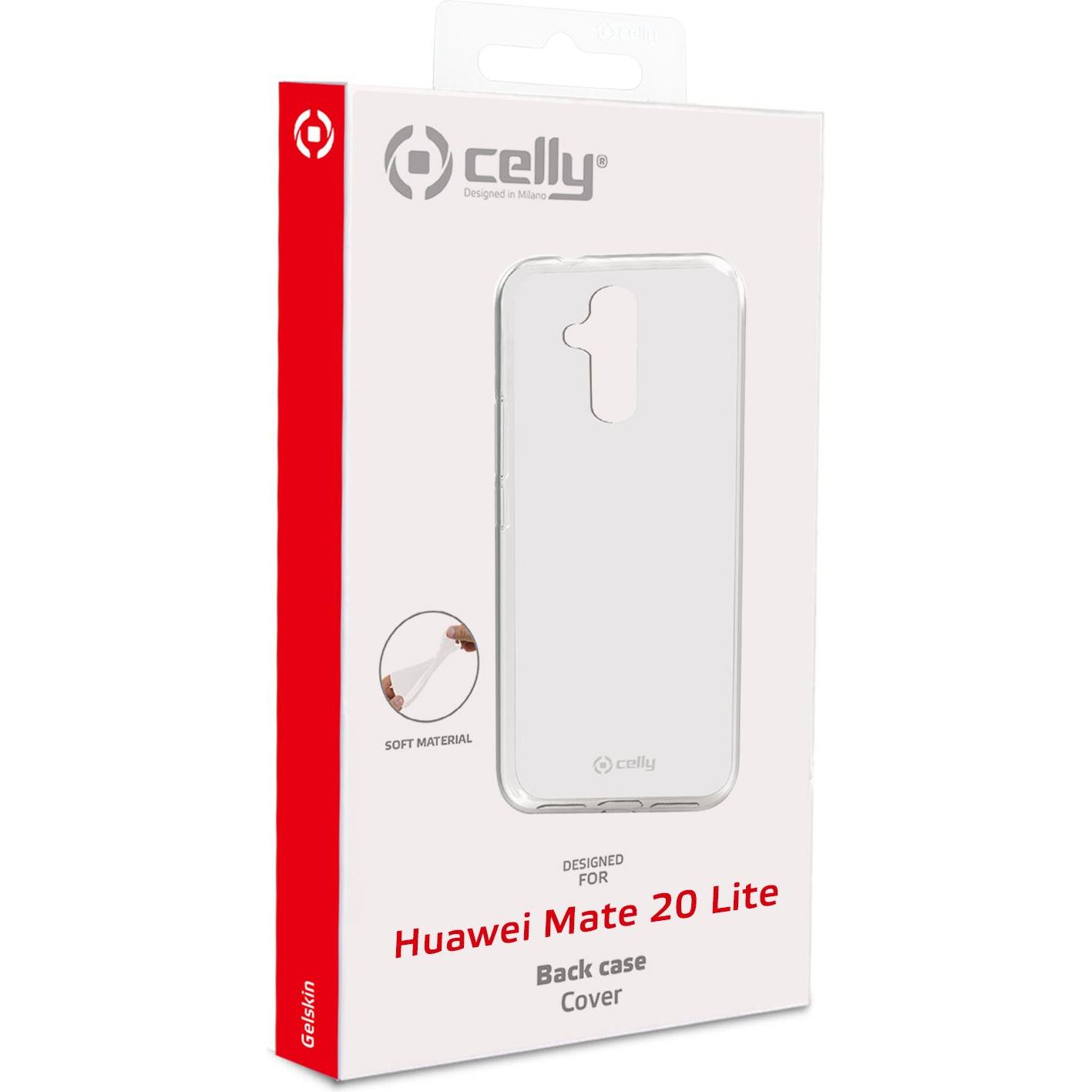 Thumbnail - Celly Gelskin Handy-Schutzhülle (6.3 Zoll) Cover (Huawei Mate 20 Lite), Smartphone Hülle, Transparent