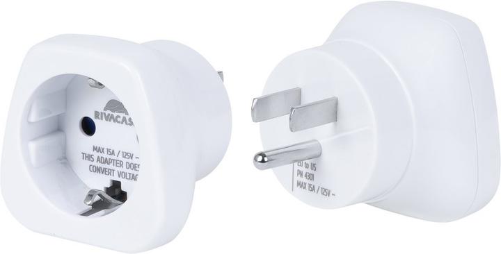 Actual product image Rivacase PS4301 W00 Power plug adapter type C (Euro plug)