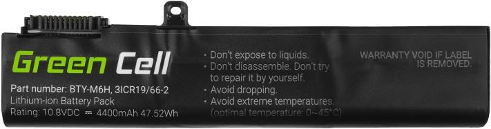 Actual product image GreenCell MS16 Notebook Spare Part Battery (6 cubicles, 4400 mAh)