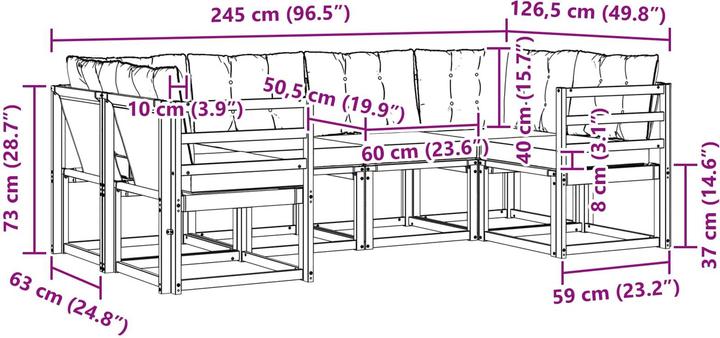 Produktbild vidaXL Sofa Set