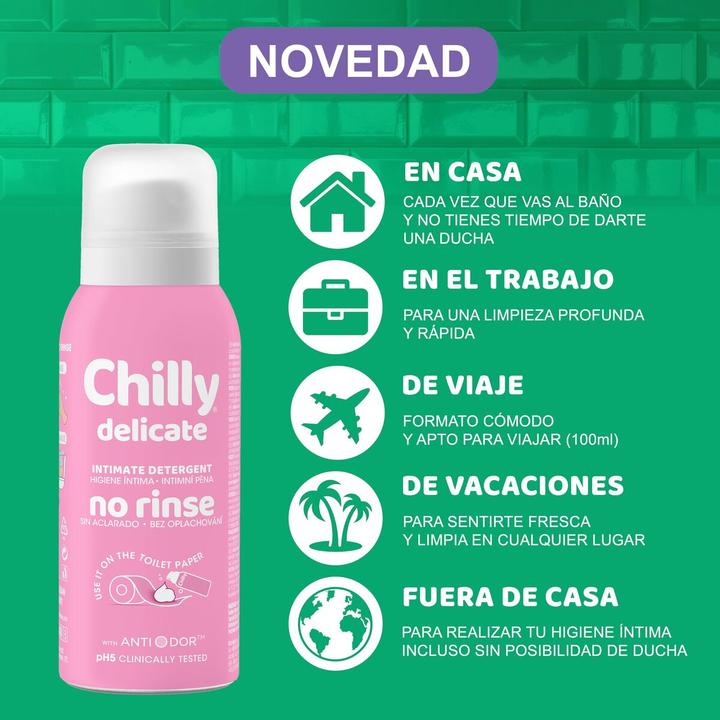 Actual product image Chilly’s Chilly Delicate Intimate Foam - 100 Ml (100 ml)