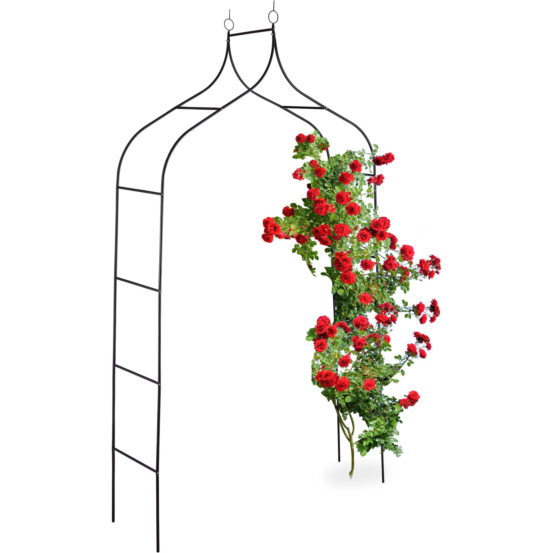 Relaxdays, Pflanzen Zubehör, Rosenbogen (38 cm, 140 cm)