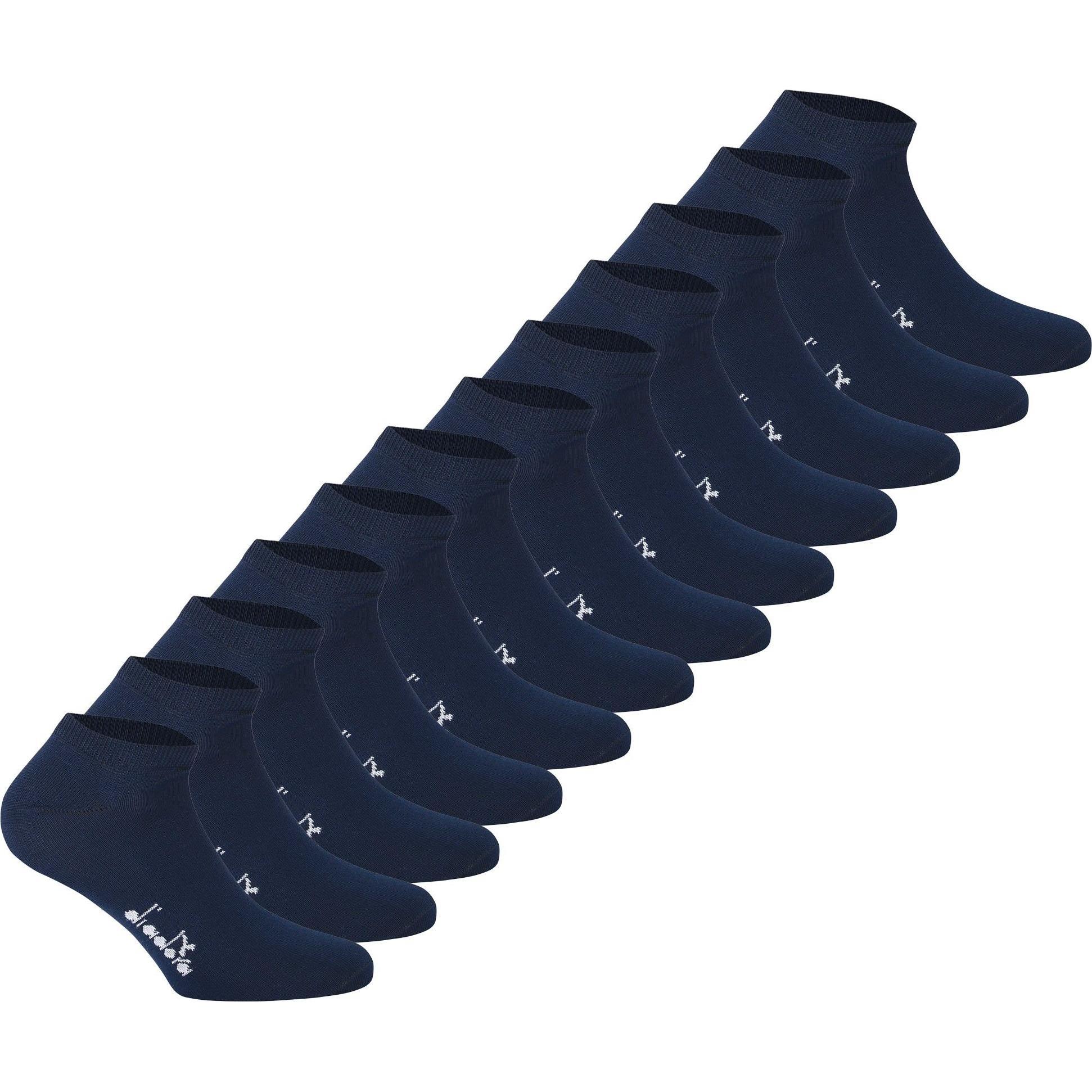 Diadora, Herren, Socken, Unisex Sneaker, Blau, (12er Pack, 43 - 46)