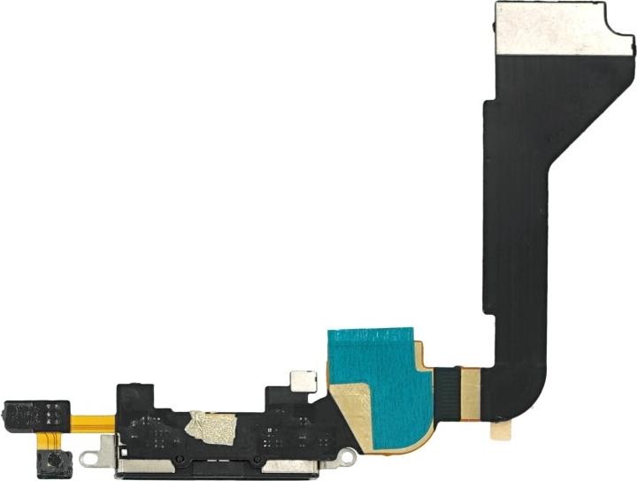 Produktbild OEM Systemanschluss + Flexkabel für iPhone 4 schwarz (iPhone 4)