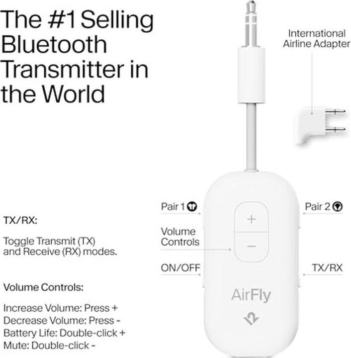 Produktbild TwelveSouth AirFly Pro 2 Deluxe (Sender & Empfänger)